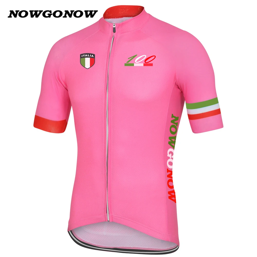 NOWGONOW men 2017 cycling jersey Italian 100 year leader winner italy