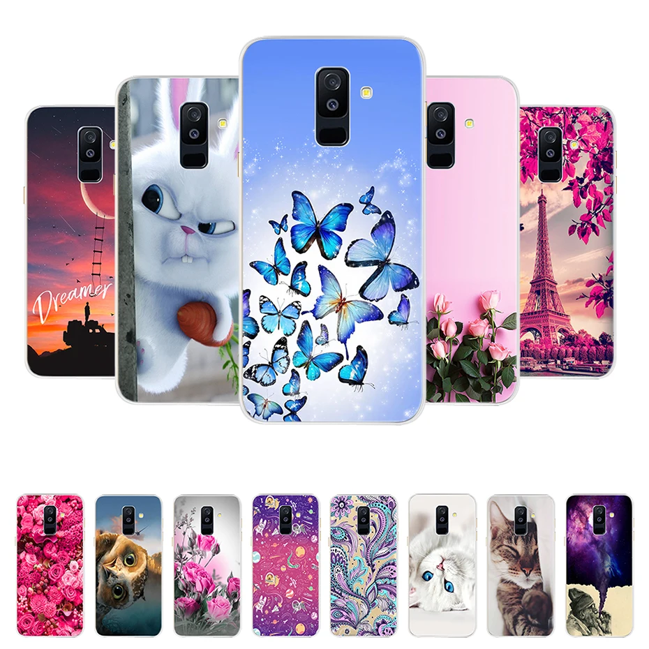 

For Samsung Galaxy A6 Plus A6Plus 2018 Case On Samsung A6 Plus Case Silicone Soft TPU Phone Back Cover For Funda A6 Plus A 6 A6+