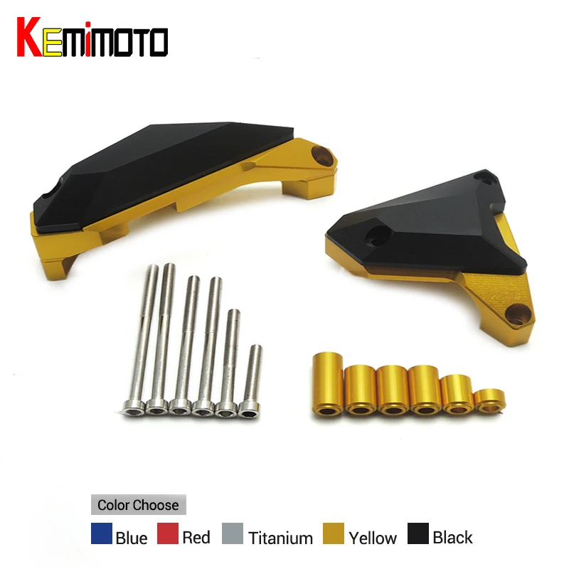

KEMiMOTO For YAMAHA MT-07 MT 07 2017 Engine Slider Guard MT07 FZ 2014-2017 Engine Cover Protector Set Motorcycle accessories