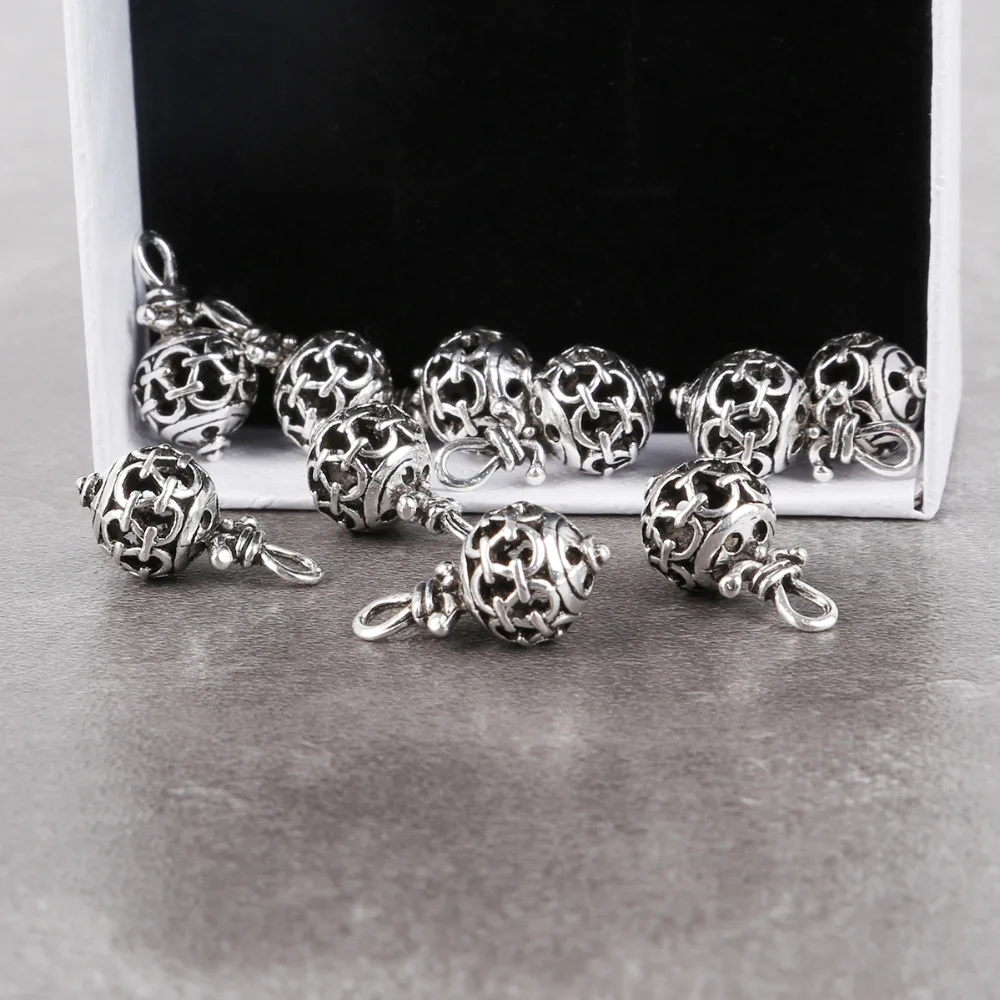 

10Pcs Spacer Beads Antique Silver Plated Loose Beads for Jewelry Making Bracelet Jewelry Accessories Handmade DIY Craft 10x21mm