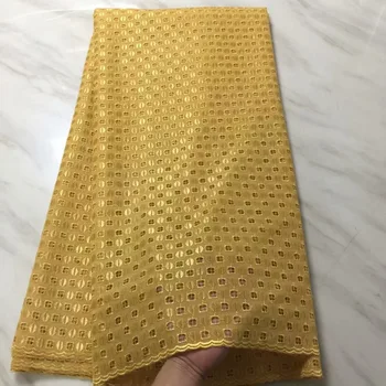 

Gold Swiss Voile Lace In Switzerland High Quality 2019 Cotton Dry Lace Materials Men Embroidery Swiss Voile Lace Fabric