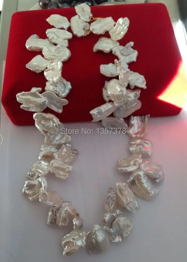 

bjc 000435 16mm Australian south sea white pearl necklace 18inch