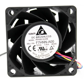 

Brand new original Delta PFR0612UHE F7HNN-A00 6cm 6038 60x60x38mm 12V 1.50A Dell Server Cooling Fan