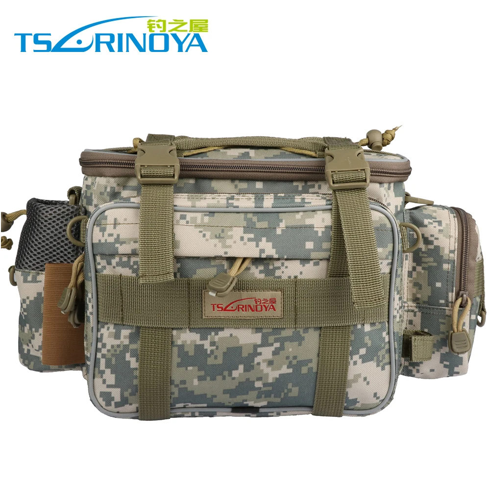 

Trulinoya Fishing Tackle Bag Outdoor Multifunctional Fishing Bag Lure Fishing Tackle Pack Waterproof Shoulder Bag