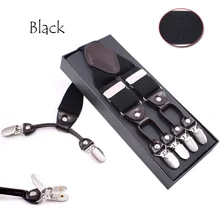 6 Клипов Модные мужские подтяжки, Эластичные Y-Back брюки подтяжки для свадьбы, дня рождения, жениха, жениха, подтяжки