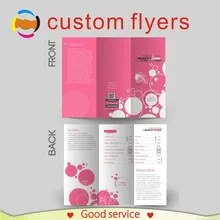 Заказная распечатка флаеров персональная брошюра печать сложенные флиры Бумажные Гильзы открытки дизайн 157 г бумажная печать