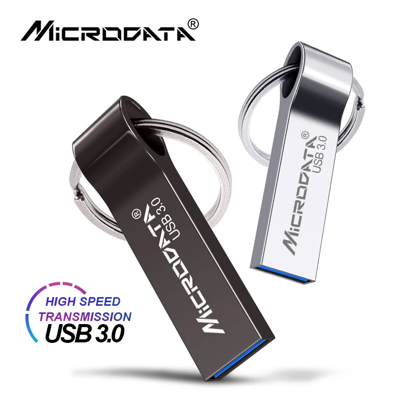 Microdata металлический USB флеш-накопитель 16 ГБ 32 ГБ 64 ГБ реальная емкость Водонепроницаемый флеш-накопитель USB 3,0 высокоскоростной флеш-накопитель с логотипом на заказ