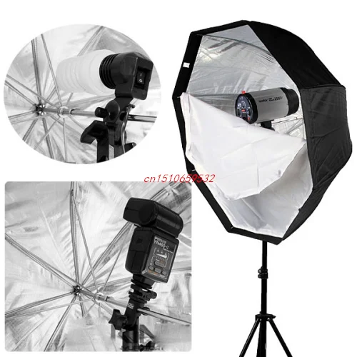 

Professional Studio 80cm Octagon Softbox Selens umbrella Brolly Reflector soft box For Speedlite Flash Light