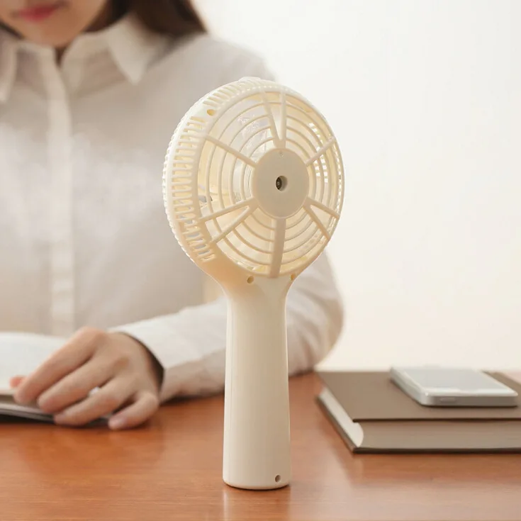 

Handheld Electric Fan Outdoor Moisturizing Mini Usb Charging Portable Humidifying Spray Small Fan Summer Cooling Fan