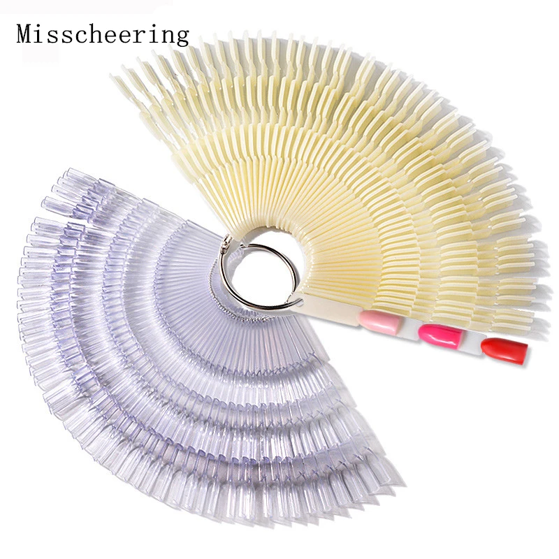 

150pcs False Tips Card For Display Nail Polish Colors Natural Transparent Bamboo Design Fake Practice Uv Gel Manicure Tools