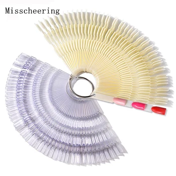 

150pcs False Tips Card For Display Nail Polish Colors Natural Transparent Bamboo Design Fake Practice Uv Gel Manicure Tools