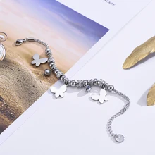 Stainless Steel Multi Beads Crystal Bracelets Women Animal Butterfly Charms Bracelet Rhinestone Popcorn Fashion Jewelry Dropship Stainless Steel Multi Beads Crystal Bracelets Women Animal Butterfly Charms Bracelet Rhinestone Popcorn Fashion Jewelry Dropship