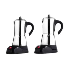 Кофейник из нержавеющей стали, электрическая Кофеварка, чайник Mocha, плита, инструмент, фильтр, Percolator, кофейник, инструмент для перколатора, EU