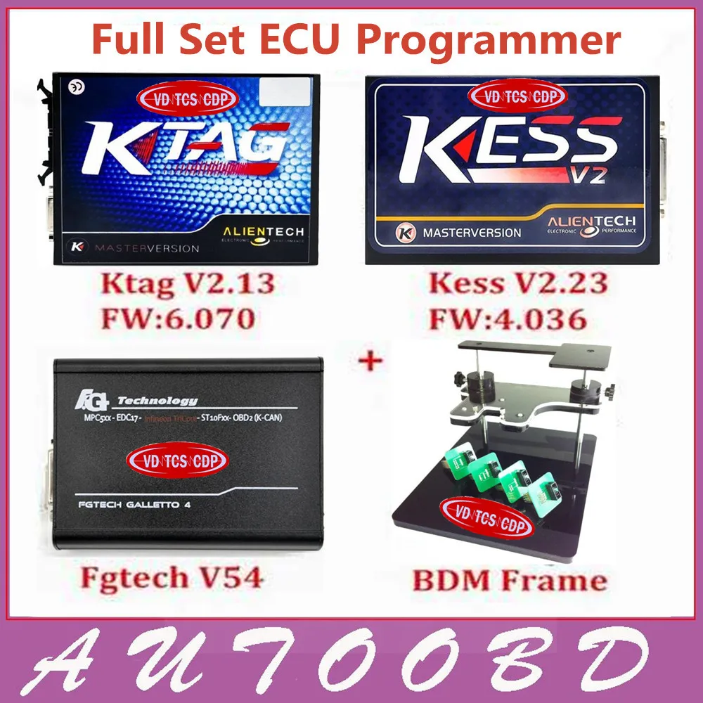 

DHL Freeship Kess V2 V2.23 4.036 OBD2 Manager+ K-TAG 2.13 FW 6.070 K TAG ECU Programmer+FGTECH Galletto 4 Master v54 +BDM Frame