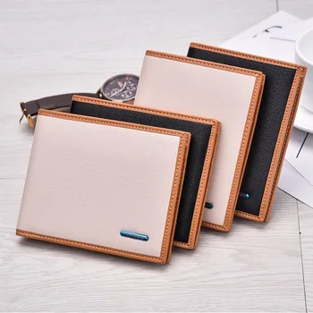 

Retro men's wallet leather short wallet American style wallet multi-card dollar clip Coin Bag Dollar Purse Dropship Y425