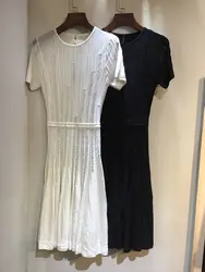 2019 трикотажное платье весеннее Новое Женское повседневное тонкое платье 2 цвета DCaress