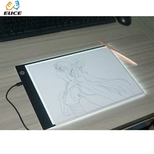 1 комплект светодиодный A4 33*22 см маленький портативный инструмент для рисования, дети изучают чертежная доска для игрушек, мерцающий Профессиональный трассировочный свет pad