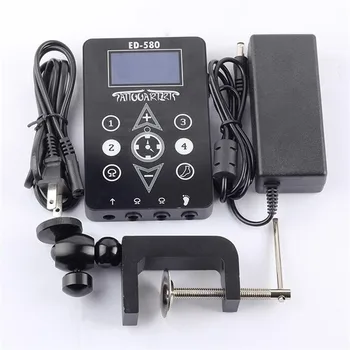 

Tattoo Accessories 1Pcs Black Top Grade LCD Di Display Touch Screeen Tattoo Power Supply With Holder For Tattoo Machine Body Art