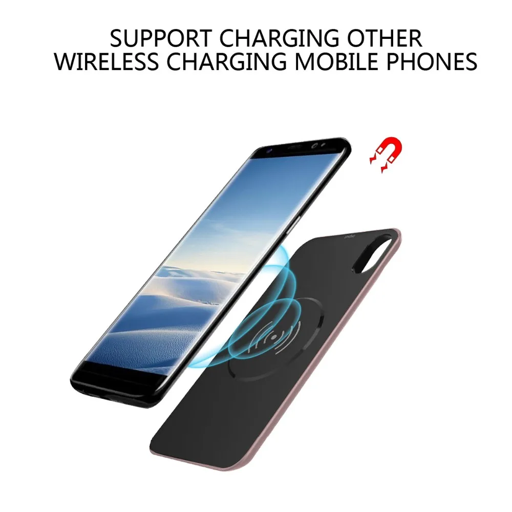 Charger case For Iphone x 5000mah Power Cases For Iphone x portatil battery case with wireless charging power bank7 (6)