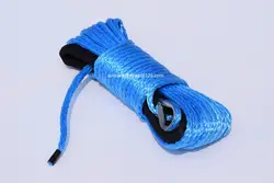 Синий 6 мм * 15 м Электрический Трос Лебедки, кевлар трос лебедки, плазмы веревки, синтетический трос лебедки