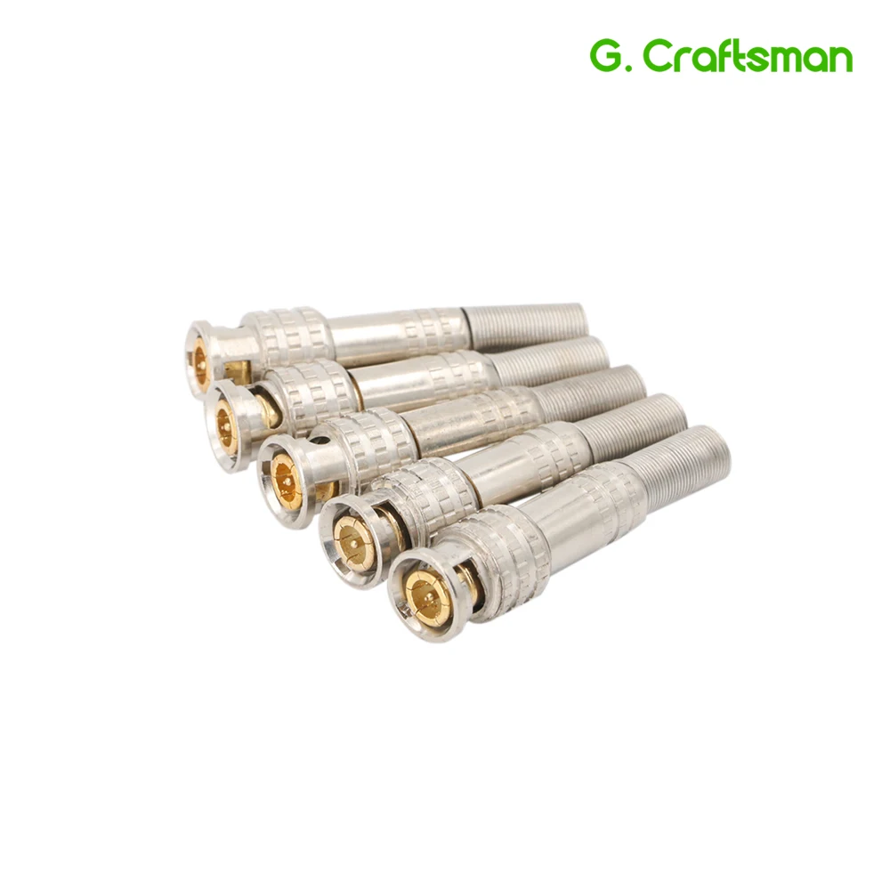 

Solderless Twist Spring BNC Connector Jack Coaxial RG58 RG59 Camera CCTV System Surveillance Accessories Analog B01 G.Craftsman