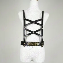 Жгут, двойной крест уличная мода Натуральная кожа украшение талии ремень полоса кожа тела подвязки Жгут