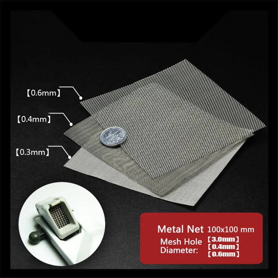

1pc Model Renovation Details Metal Stainless Steel Diffuser Net Mesh Gauze Mesh for building model
