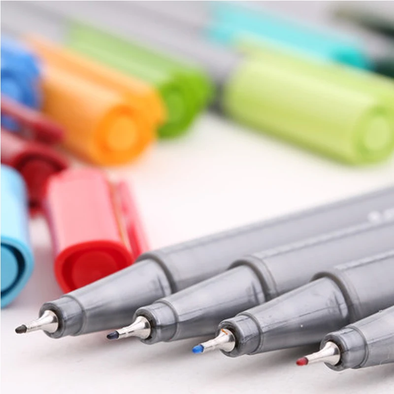 1 шт. STAEDTLER Треугольники Цвет изогнутым наконечником ручка 334 иглы пера 0 3 ММ