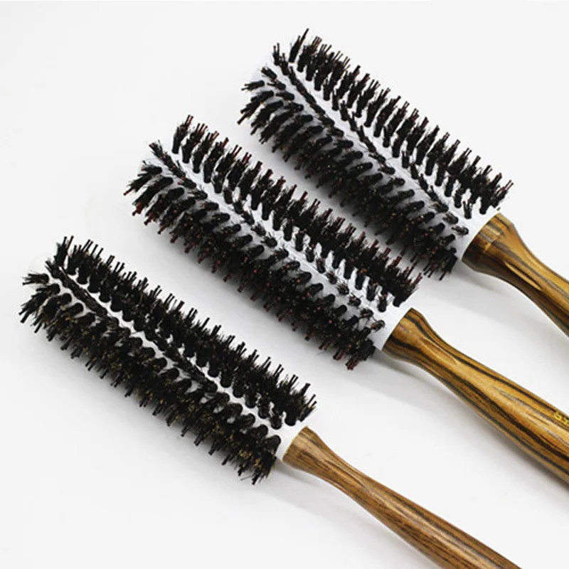2pcs Bristle 12 Hair Brush Comb Round Anti static Curly Brush Hair