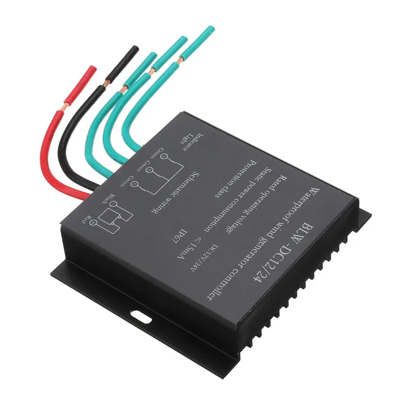 

100W-800W DC 12V/24V Wind Turbines Generator Waterproof Battery Charge Controller Regulator