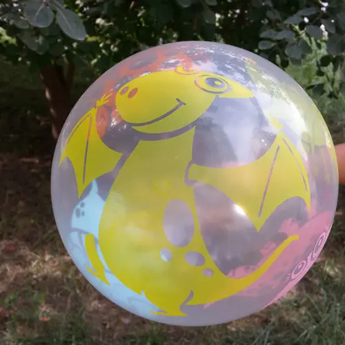 12 inch big clear transparent dinosaur balloons colors children kids party supplies boys Birthday Party Decoration 2