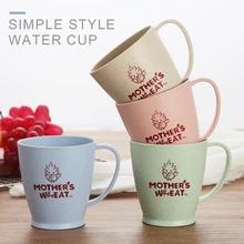 4 шт в скандинавском стиле пластиковые чайные чашки Экологичная чашка из пшеничной соломы кофе чай молоко напиток чашка зубная щетка чашка для дома ванная комната