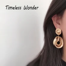 Вечный чудо-глэм, скрученные серьги-гвоздики Geo, Женские Ювелирные изделия, вечерние платья, топ, панк, редкие, потрясающие, новые Ins, готика 4511