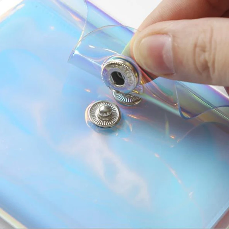 Модный Лазерный прозрачный функциональный 20 бит Rfid ID Чехол для банковских карт