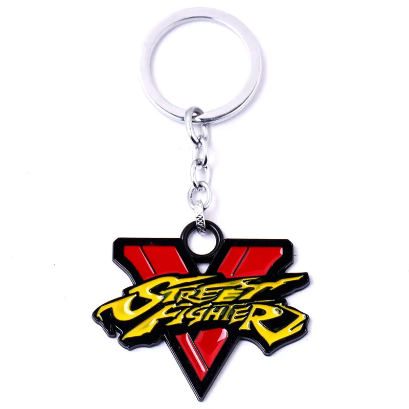 

2016 New Arrival Game Street Fighter Alloy Keychain High Quality Enamel Keychains Pendant Keyrings Wholesale 12pcs/lot