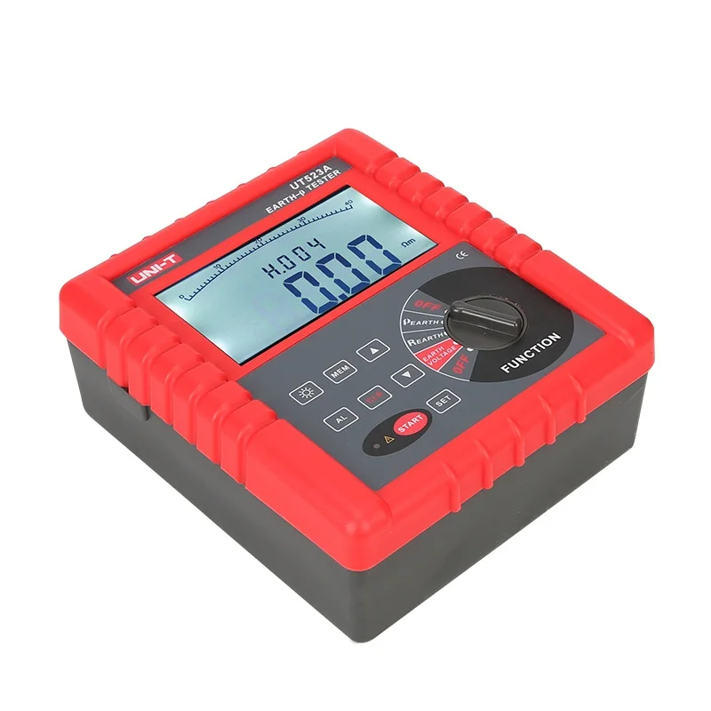 UNI-T UT523A Digital 2/3/4 Pole Earth Ground Resistance Voltage Soil Resistivity Tester Meter RS232 send Via DHL/FEDEX/UPS/EMS UNI-T UT523A Digital 2/3/4 Pole Earth Ground Resistance Voltage Soil Resistivity Tester Meter RS232 send Via DHL/FEDEX/UPS/EMS