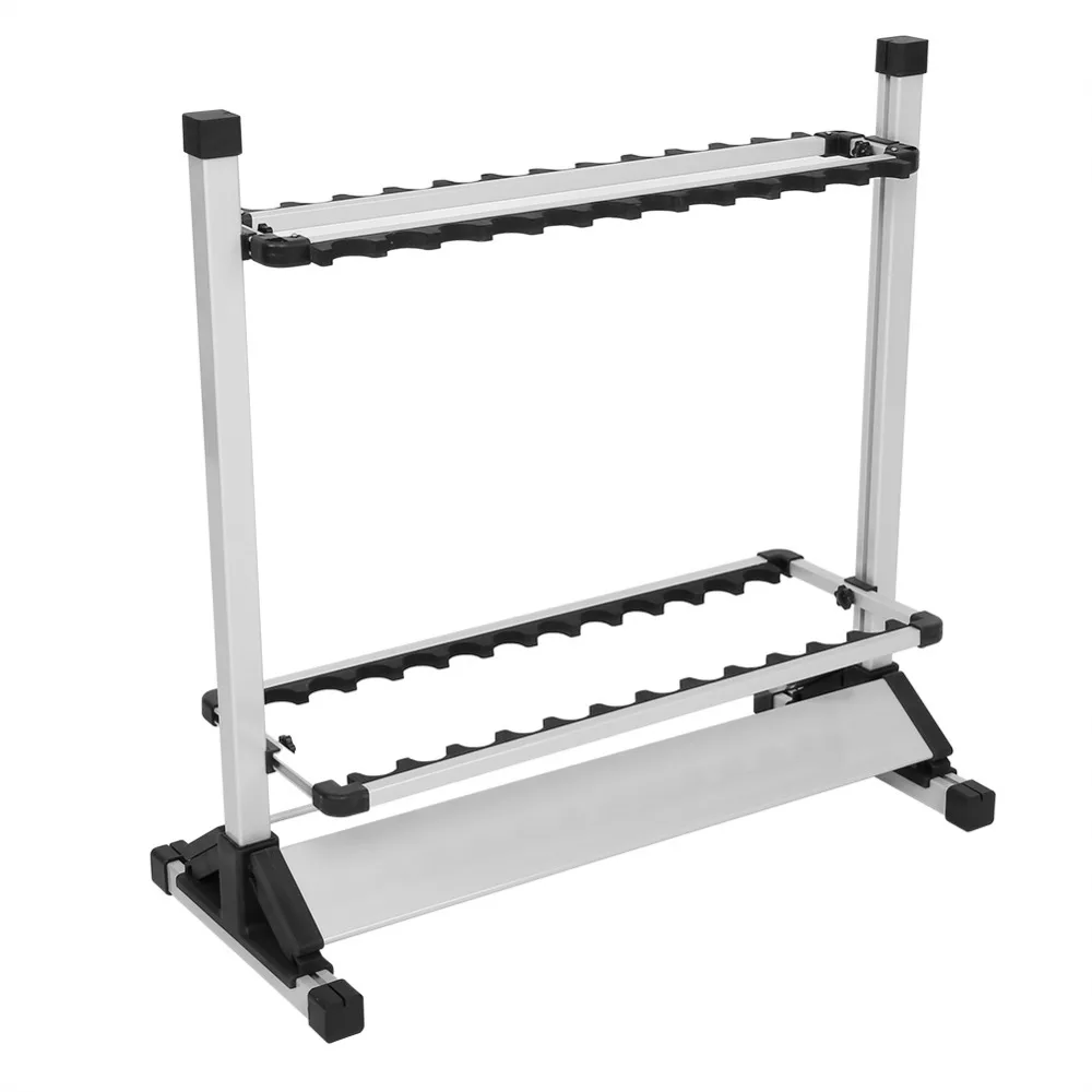 

Professional Titanium Alloy Fishing Rod Rack Stand 24 Rod Rack for All Types of Fishing Rods Durable Local Quick Shipping