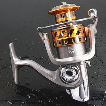

hot wheels fishing reel 5.2:1 13BB Sea Fishing Spinning Reel Carp fishing wheel pesca type Sea Rock lure fishing reels dc