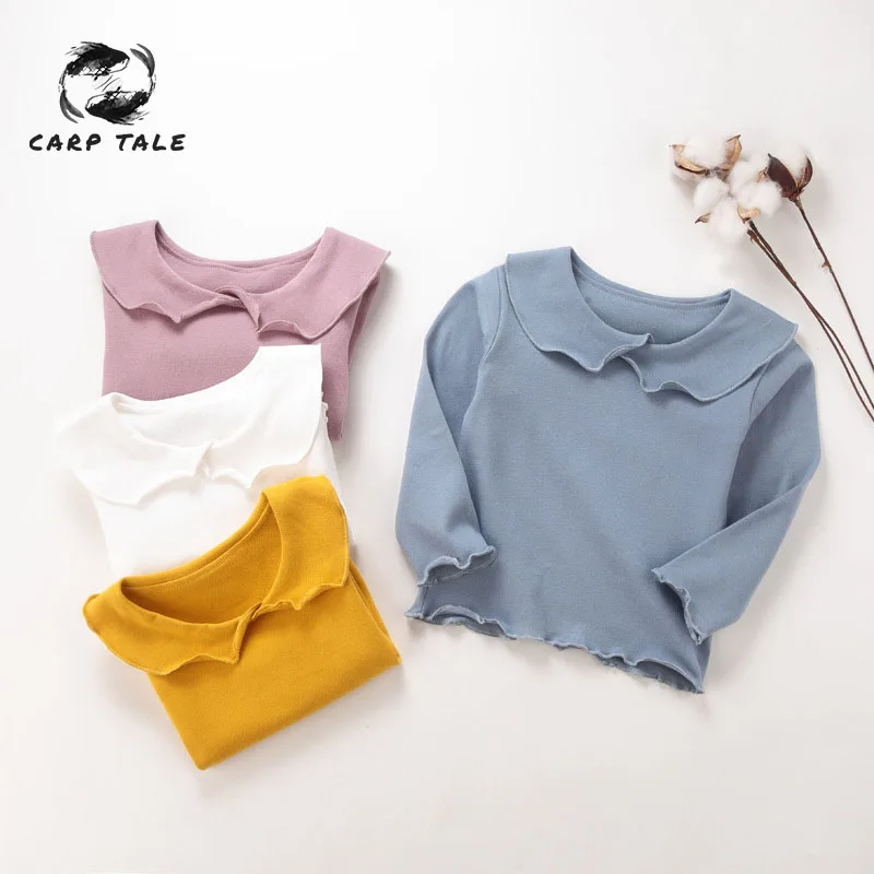 

Baby girl t-shirt long-sleeved shirt 2019 spring and autumn baby cotton bottoming baby shirt children's shirt autumn shirt