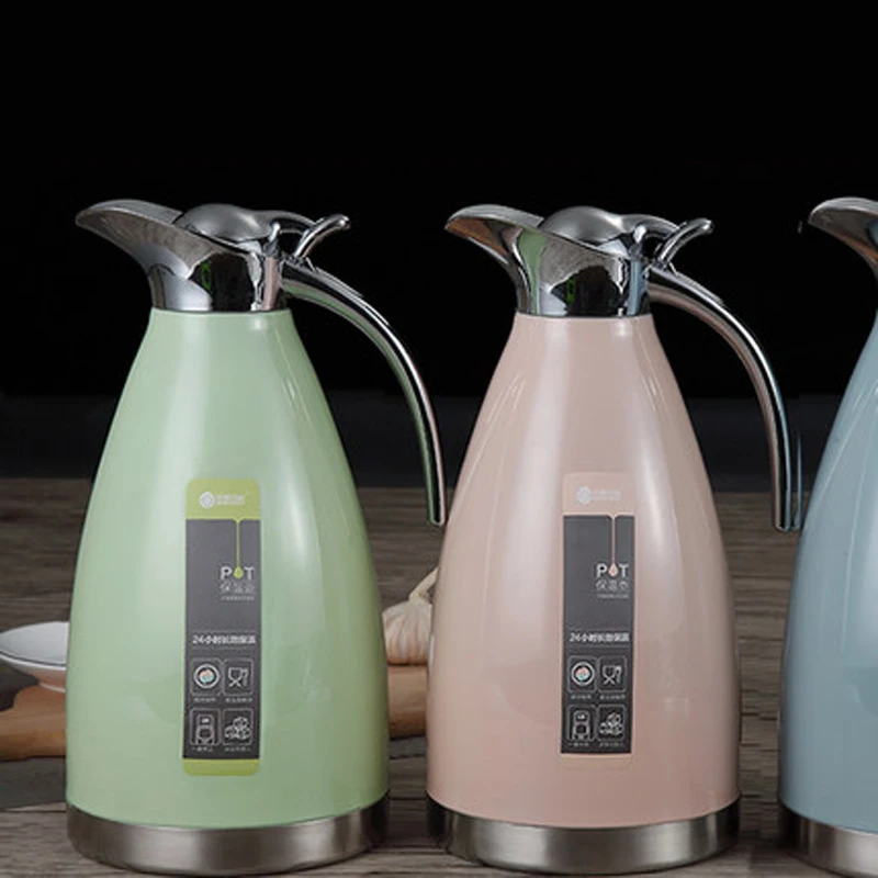 

High Quality Stainless Steel Thermos Kettle 2L Lasting Insulation Pot Vacuum Flask Thermo Bottles Household Office Hot Water Pot