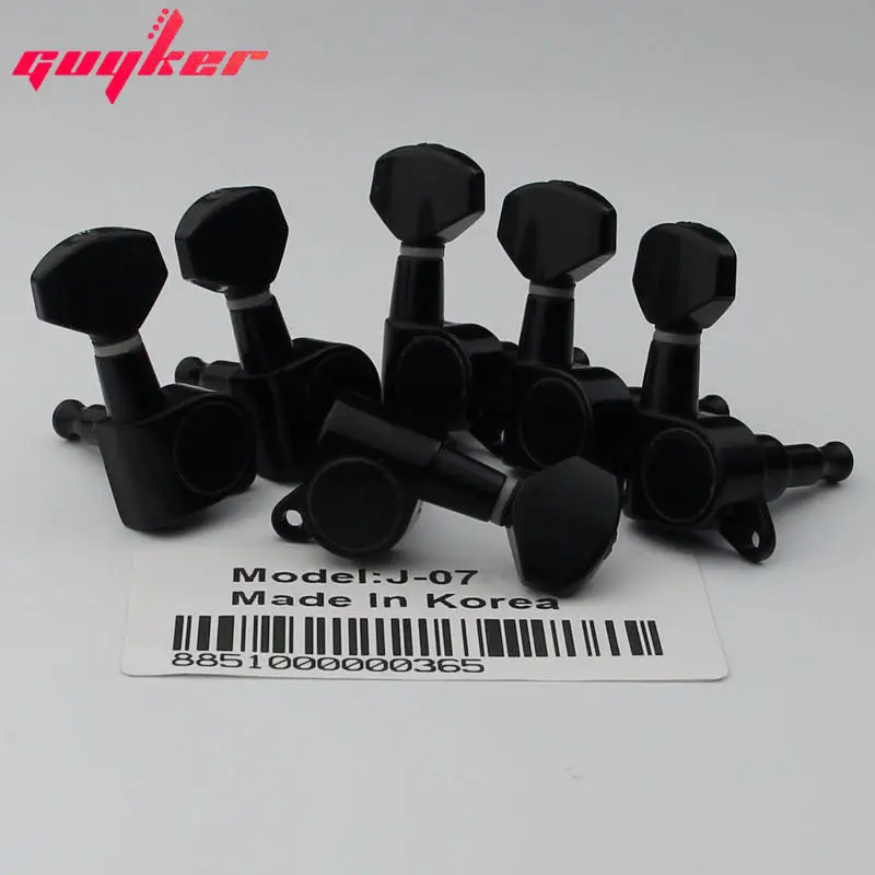 

6R Black Guitar Tuning Peg Key Tuner Machine Head For Sta J07