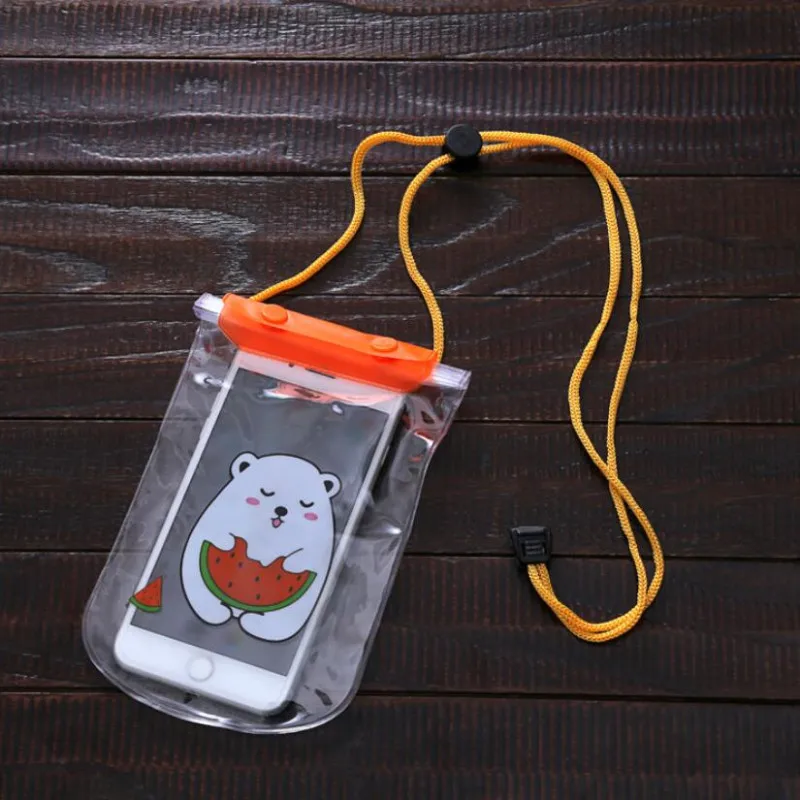 Герметичные водонепроницаемые чехлы для телефонов с ремешком, защитная сумка, защитный чехол, 3,5-5,5 дюймов, смарт-телефон, сумки для плавания, случайные