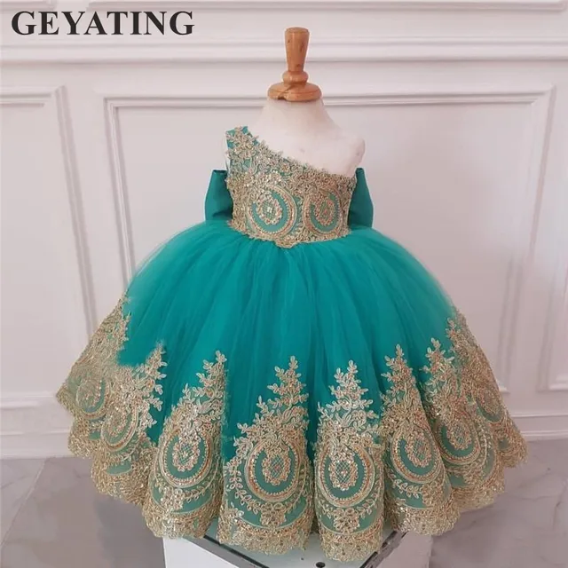 turquoise blue flower girl dresses