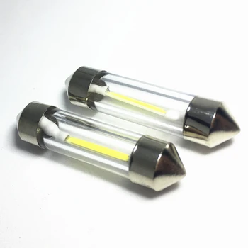2PCS Interior Car Light Festoon 31mm 36mm 39mm 41mm C10W c5w LED White Lamps Auto Lights SMD Interior Lighting Bulbs COB Led 12V 1