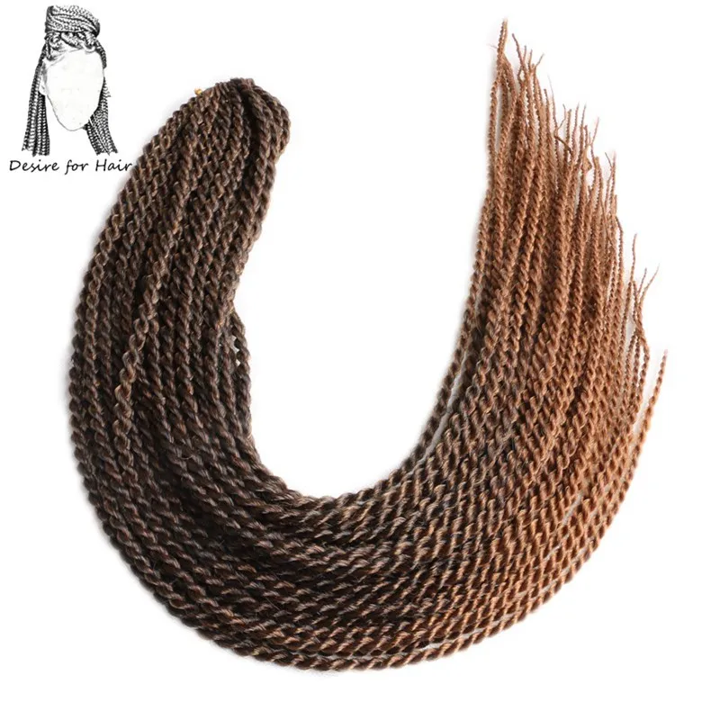 

Desire for hair 22inch 100g 30strands crochet senegalese twist braids synthetic braiding hair extensions purple red blue color