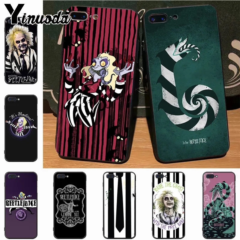

Yinuoda Beetlejuice Handbook Protective soft tpu Mobile Phone Case for Apple iPhone 8 7 6 6S Plus X 5 5S SE 5C case Cover