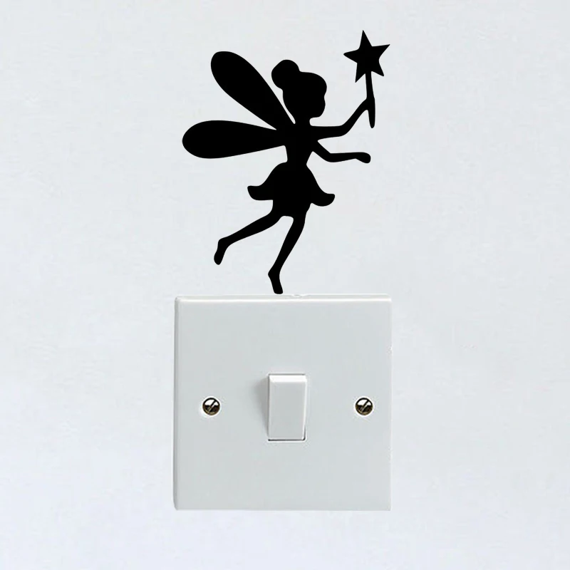 

New 3D wallpaper sticker wall decoration switch elf children's room wallpaper decorated with stickers on the walls of the home