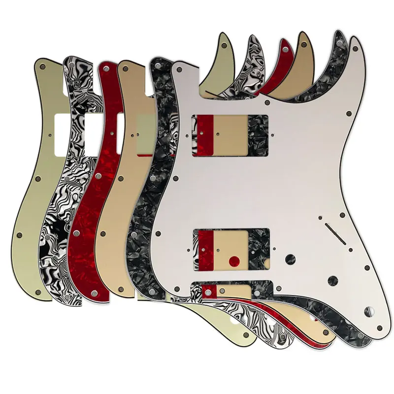 Pleroo гитарные аксессуары накладки с 11 винтами для fender standard ST HH гитара Stratocaster с PAF Humbucker многоцветный