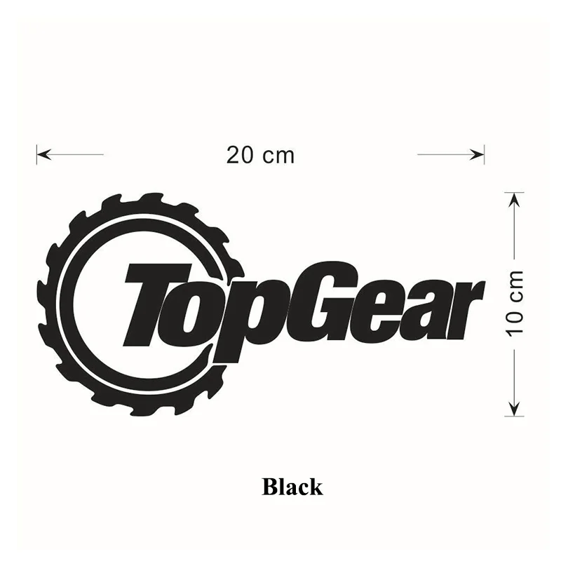 1pc SEEYULE New Arrival Top Gear Letters Car Sticker Reflective Personalized Waterproof Car Styling Decal for VW Golf Passat