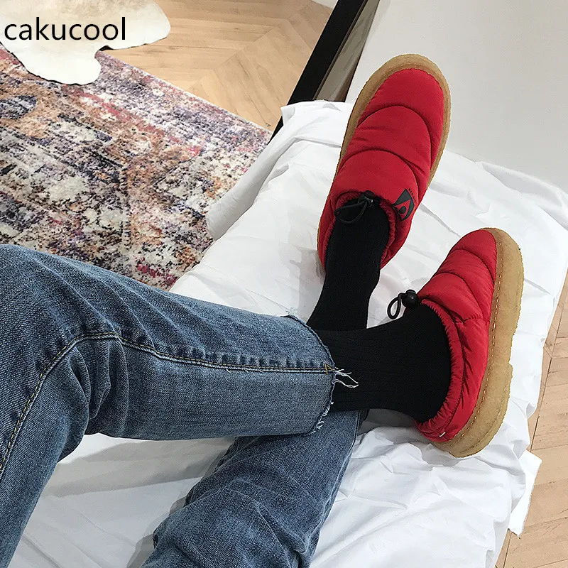 

Cakucool New Women Winter Thickened down Slippers Bread Baotou sponge cake cotton Slippers Shoes